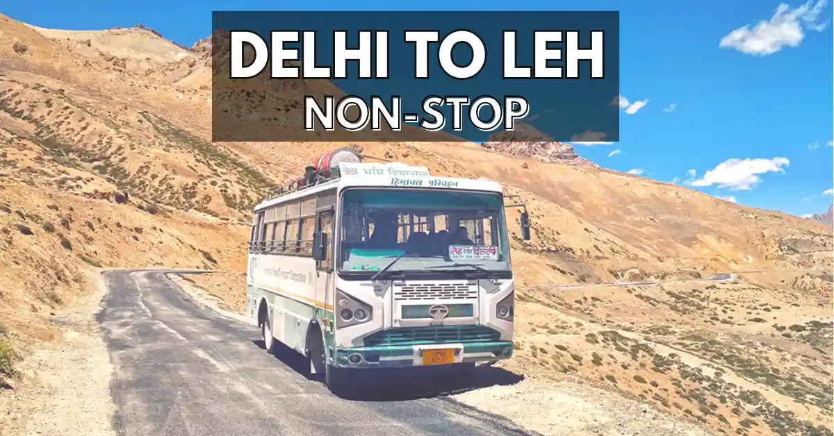 Delhi to Leh Bus Service